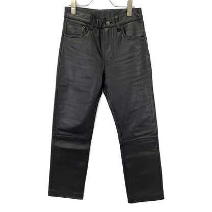 LEVI'S リーバイス 1999 Black Leather Biker Pants Bottoms