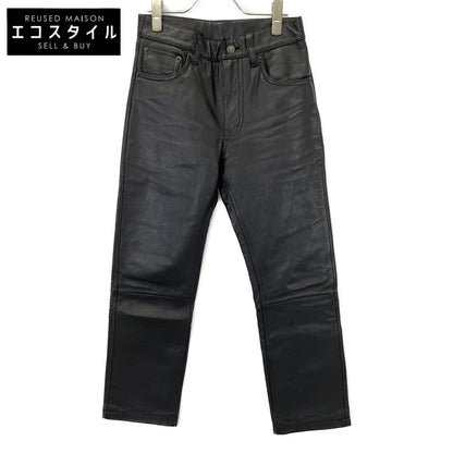 LEVI'S リーバイス 1999 Black Leather Biker Pants Bottoms