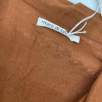 mare di latte マレディラテ 22BA329 MARIA ブラウン コットン オープンカラーシャツワンピース ワンピース