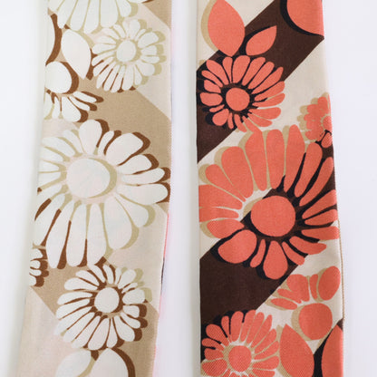 FENDI フェンディ 【新品同様】FXT011 ASQI WRAPPY ラッピー フラワー柄 シルク スカーフ