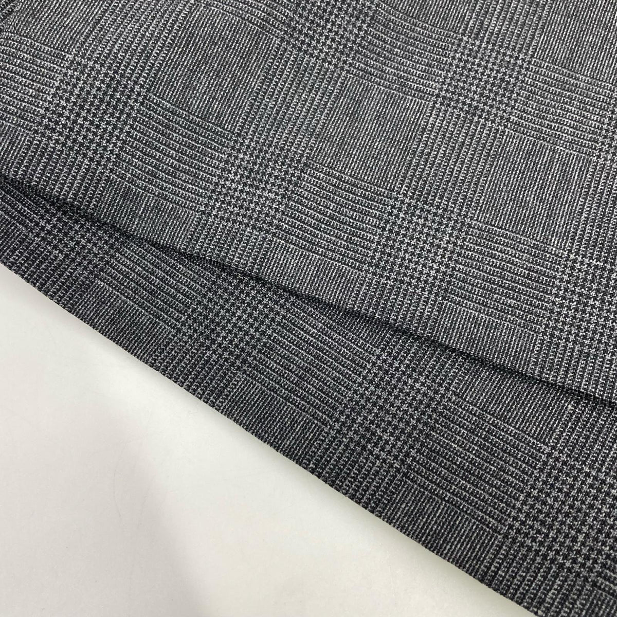 ENFOLD エンフォルド 23AW チャコール グレンチェック ストレートワイドパンツ ボトムス