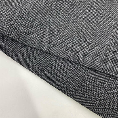 ENFOLD エンフォルド 23AW チャコール グレンチェック ストレートワイドパンツ ボトムス