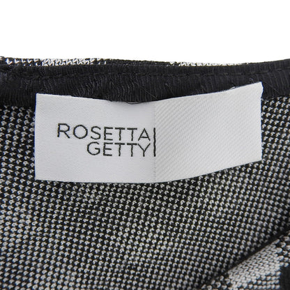 ROSETTA GETTY Gingham Check Sleeveless Knit Dress Women's Gray x Black 40 Dress