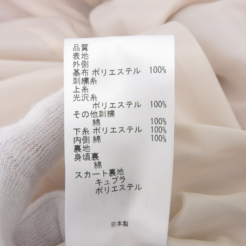 TOCCA トッカ 新品同様 LIVERLEAF ドレス ワンピース レディース ライトベージュ×ピンク系 6 ワンピース