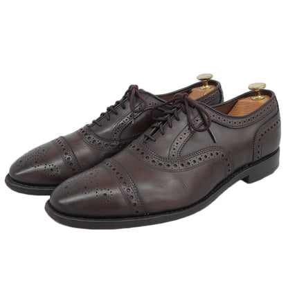 Strand Burnished Calf Semi-Brogue Shoes Men's Brown 10D 6105 Shoes 10D Men's
