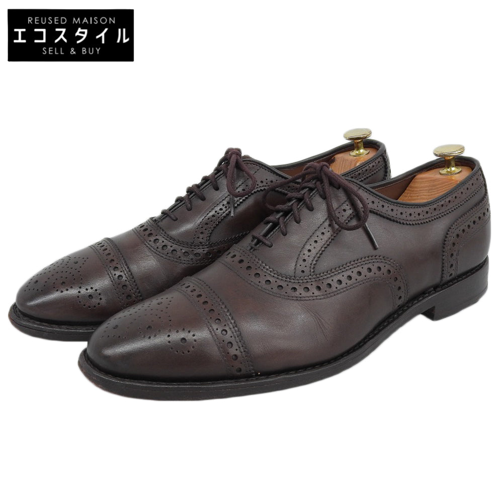 Strand Burnished Calf Semi-Brogue Shoes Men's Brown 10D 6105 Shoes 10D Men's