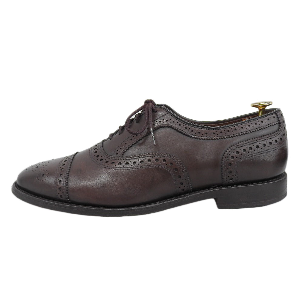 Strand Burnished Calf Semi-Brogue Shoes Men's Brown 10D 6105 Shoes 10D Men's
