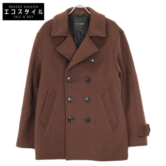 1piu1uguale3 ウノピゥウノウグァーレトレ MRC149 ブラウン P COAT Pコート コート
