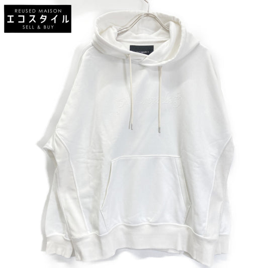 1piu1uguale3 ウノピゥウノウグァーレトレ MRB566 ﾎﾜｲﾄ BACK LEAF PULLOVER PARKA ﾊﾞｯｸﾘｰﾌﾌﾟﾙｵｰﾊﾞｰﾊﾟｰｶ トップス 3