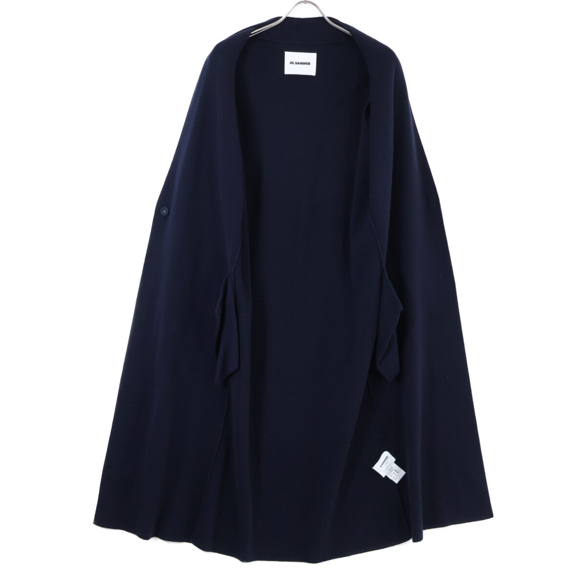 JILSANDER ジルサンダー JSPP754052 カシミヤ100％ ノーカラーコート コート