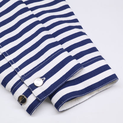 【新品同/国内正規/25年款】837918 ZATAS ZIPPED JACKET IN COTTON JACQUARD WITH GG PRINT GG提花边饰拉链夹克/外套 46 男士