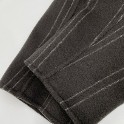 ADORE Adore 531-0252904 Charcoal 100% Wool Sailor Collar Reversible Long Coat Coat