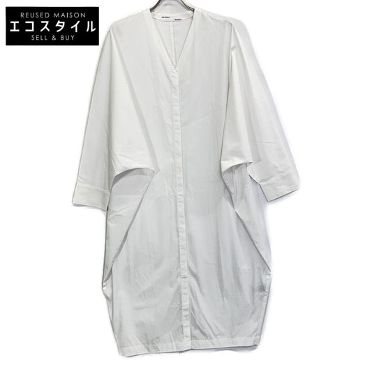 22-040-560-1070 White Cotton x Ester Long Sleeve Shirt Dress Dress