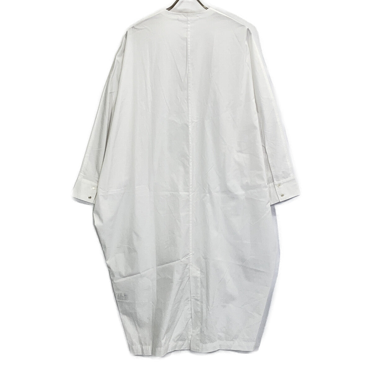 22-040-560-1070 White Cotton x Ester Long Sleeve Shirt Dress Dress