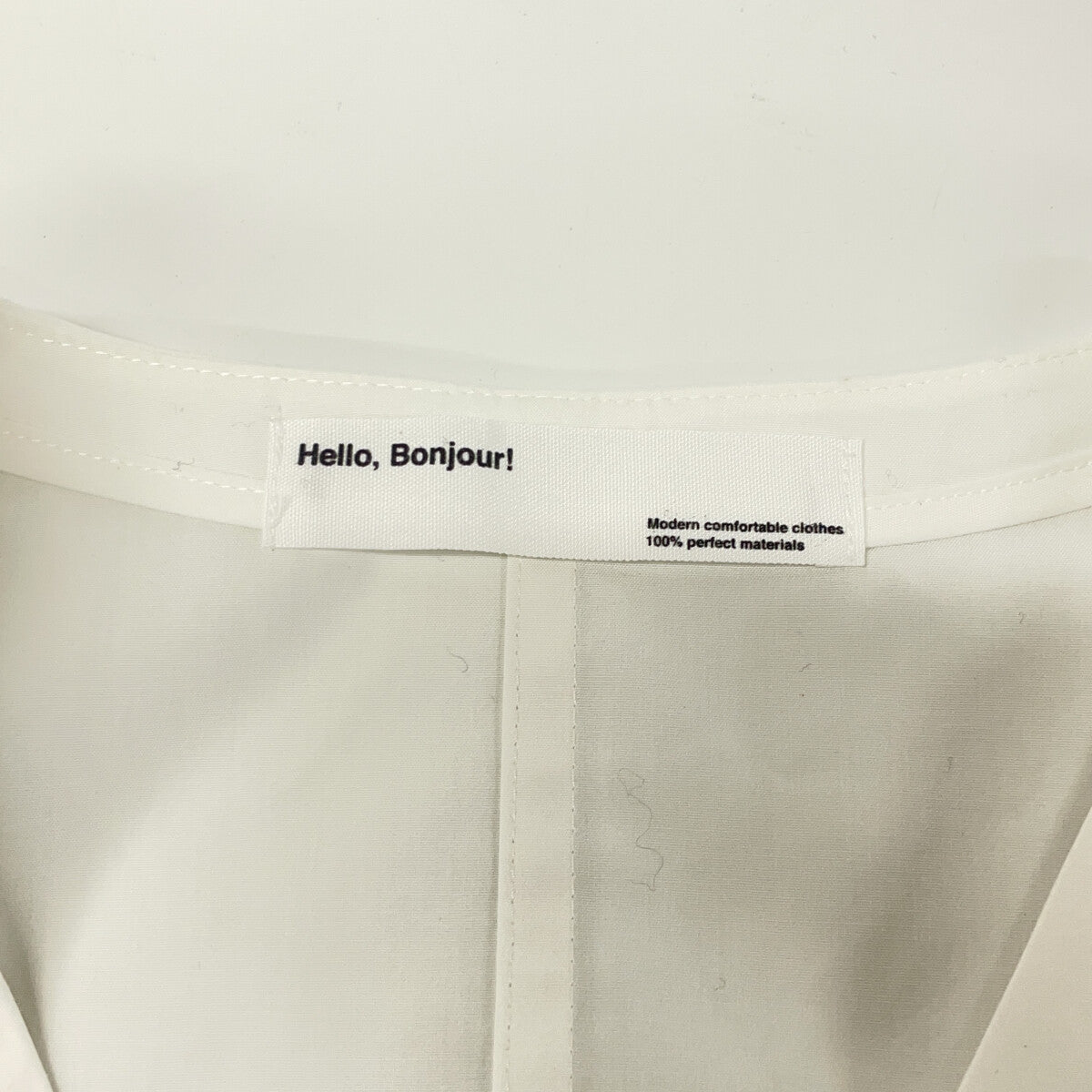22-040-560-1070 White Cotton x Ester Long Sleeve Shirt Dress Dress