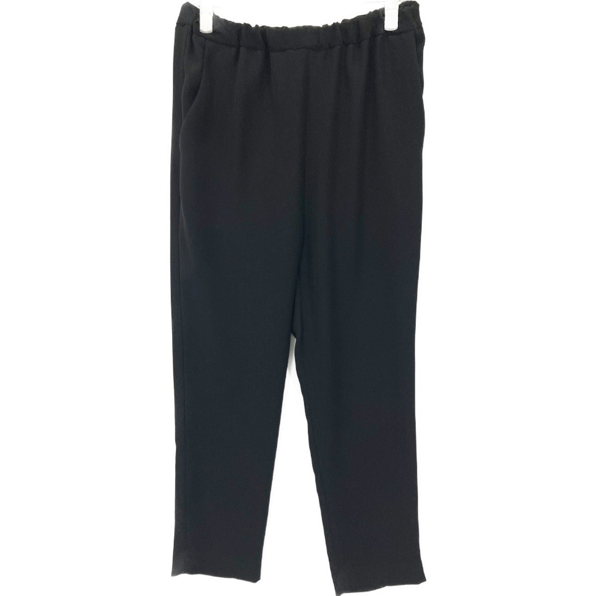20-030-520-0000 Black Polyester Drawstring Tapered Easy Pants Bottoms 38 Women's