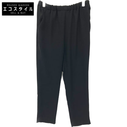20-030-520-0000 Black Polyester Drawstring Tapered Easy Pants Bottoms 38 Women's