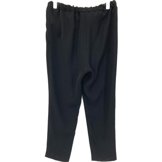 20-030-520-0000 Black Polyester Drawstring Tapered Easy Pants Bottoms 38 Women's