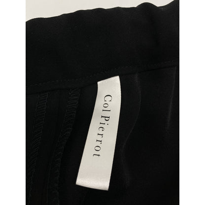 20-030-520-0000 Black Polyester Drawstring Tapered Easy Pants Bottoms 38 Women's