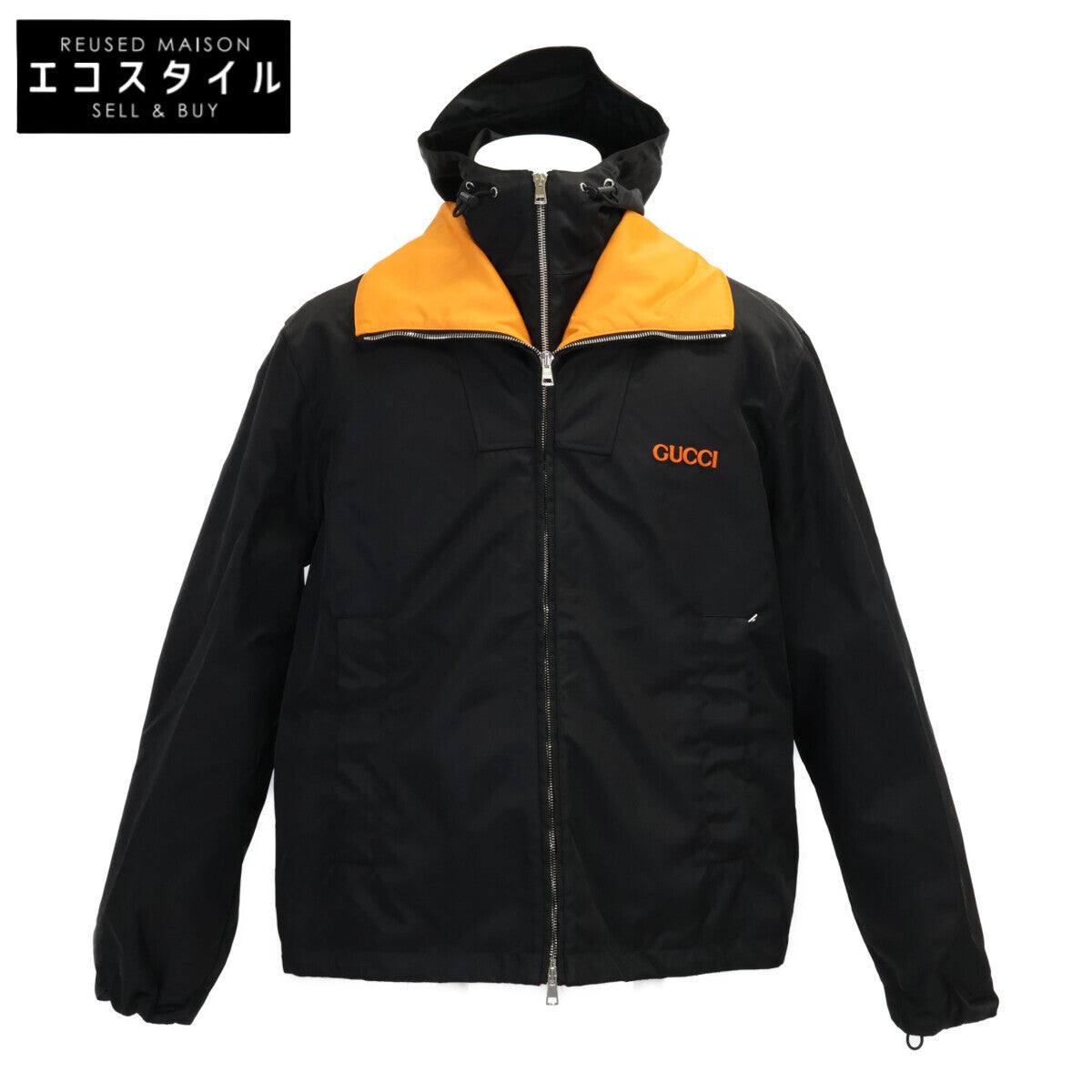 GUCCI New with Tags Domestic Regular 25SS 804964 ZAQ7F Patch Logo Nylon Twill Jacket