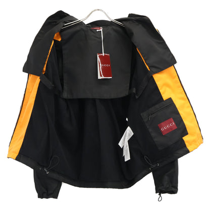 GUCCI New with Tags Domestic Regular 25SS 804964 ZAQ7F Patch Logo Nylon Twill Jacket