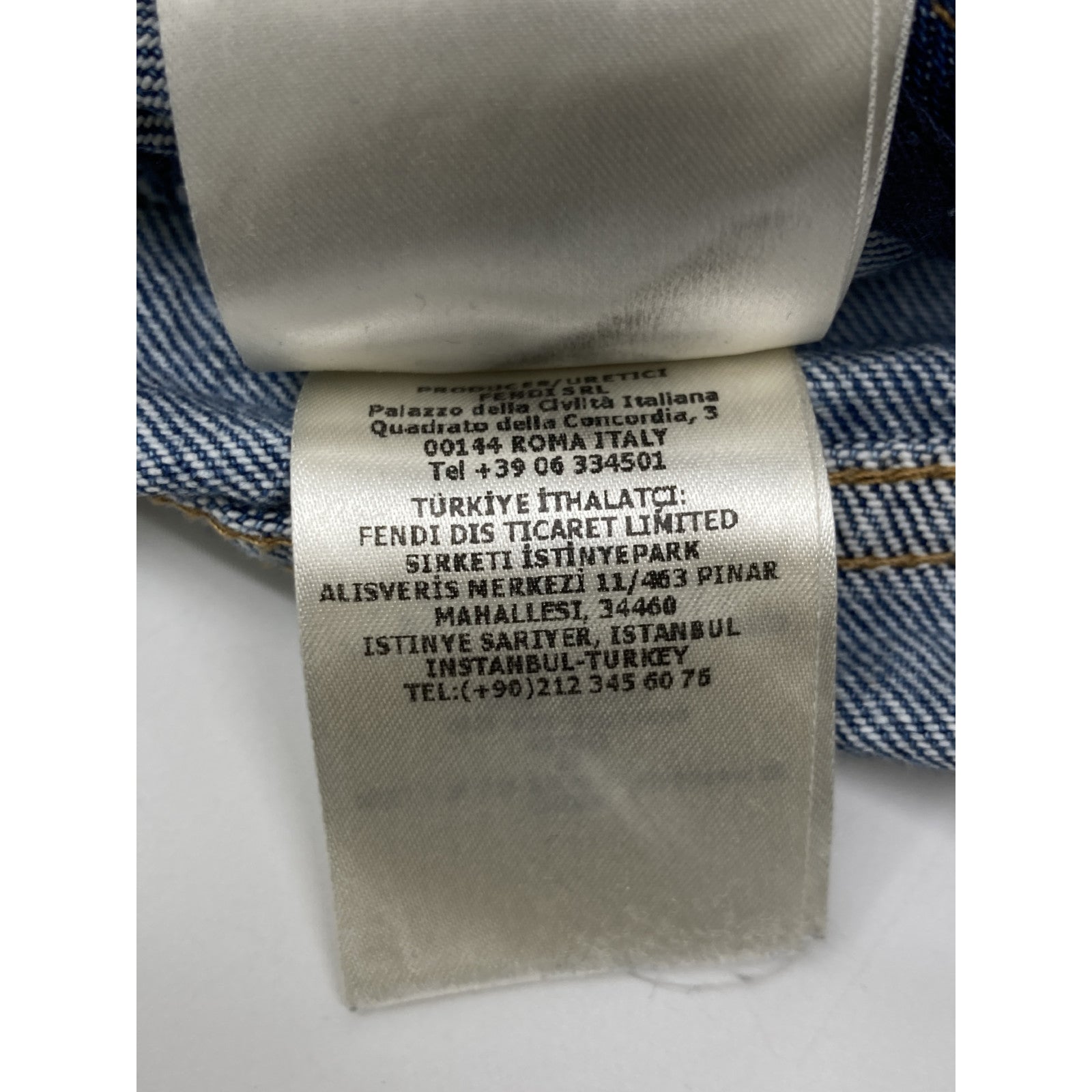 FENDI フェンディ 24年製 FLP358 AS02 ブルー コットン FFメタルプレート ジップフライデニムハーフパンツ ボトムス