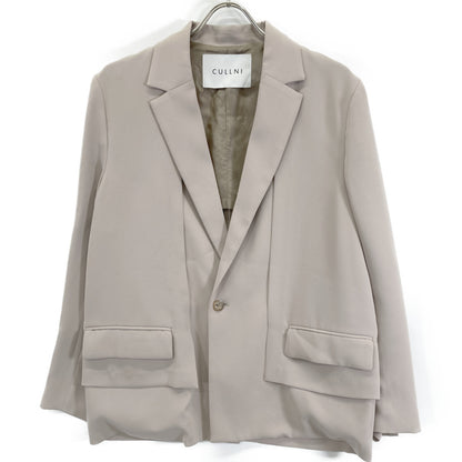 22SS 22-SS-014 Beige Layered Tailored Jacket Jacket 1 Men's