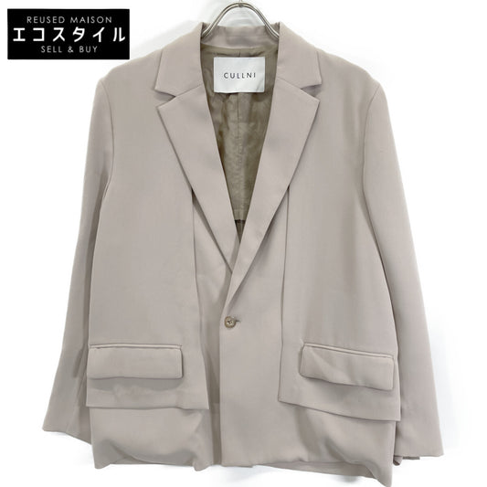 22SS 22-SS-014 Beige Layered Tailored Jacket Jacket 1 Men's