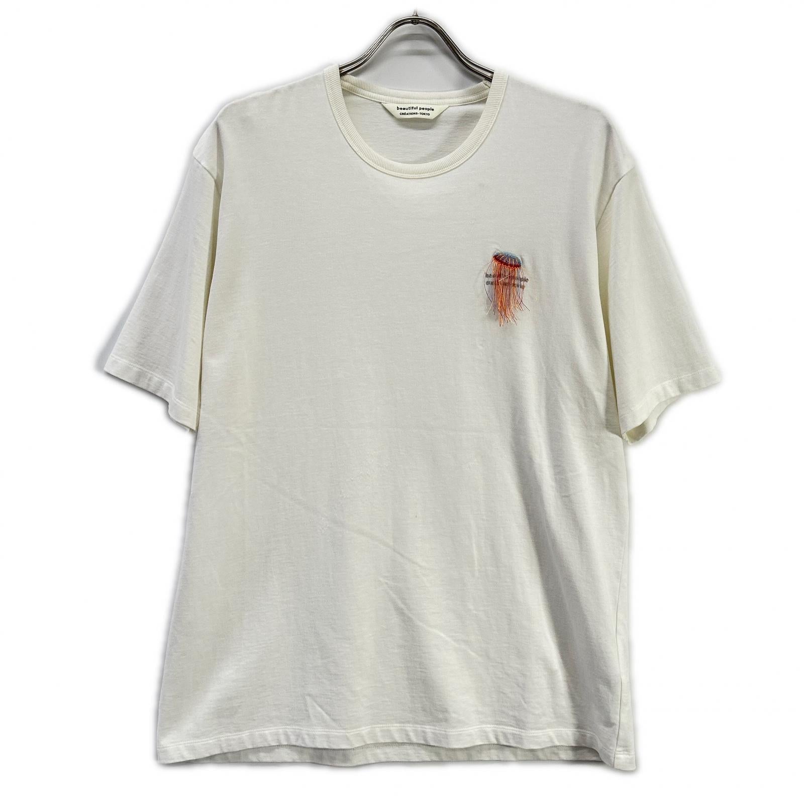 beautifulpeople ビューティフルピープル 1345310413 ホワイト ジェリーフィッシュエンブロイダリーTシャツ トップス