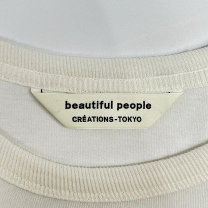 beautifulpeople ビューティフルピープル 1345310413 ホワイト ジェリーフィッシュエンブロイダリーTシャツ トップス