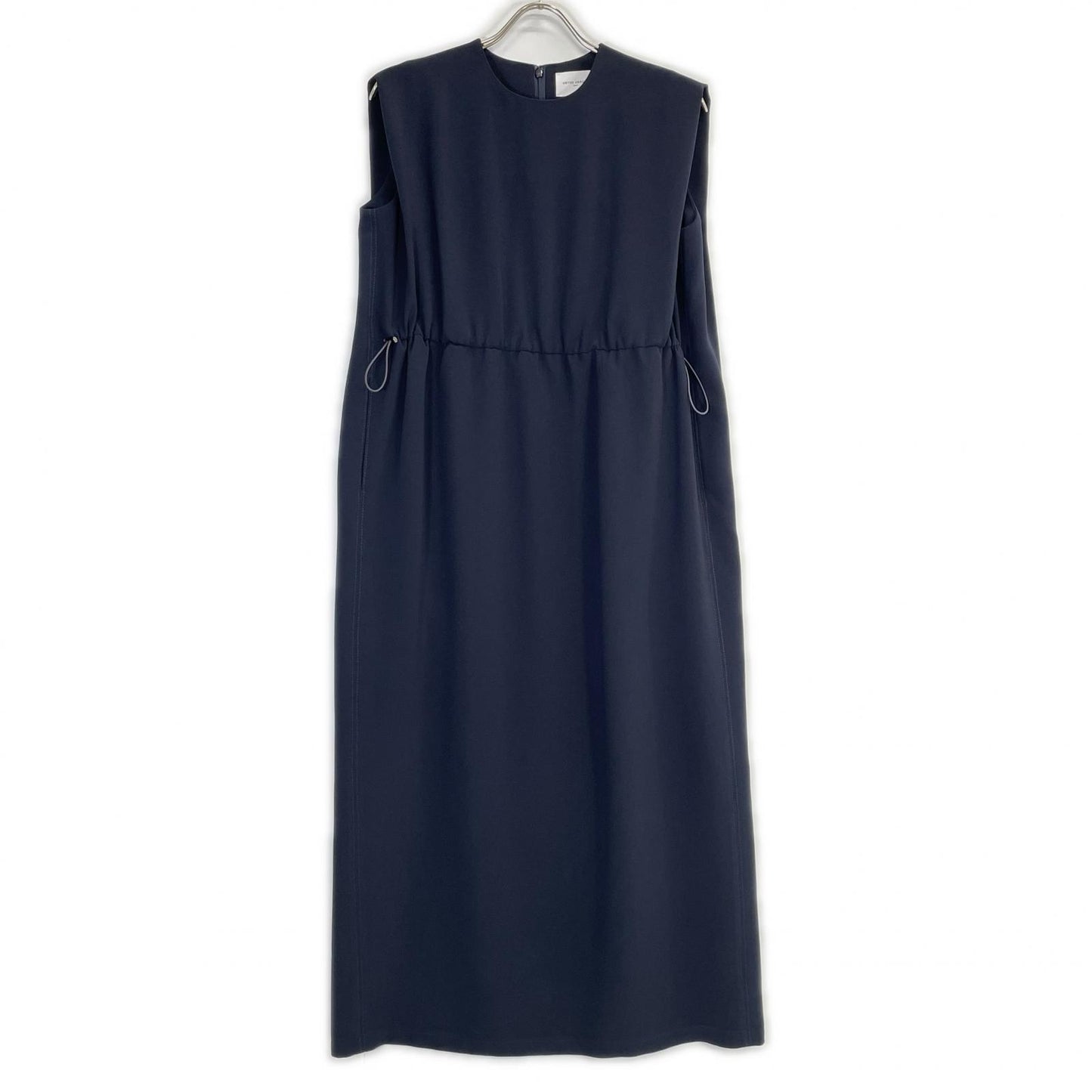 UNITED ARROWS ユナイテッドアローズ 24年春夏 1526-199-5227 ネイビー ポリエステル ドローストリング フレンチスリーブワンピース ワンピース