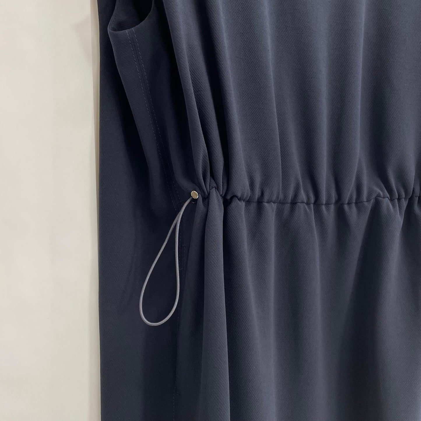 UNITED ARROWS ユナイテッドアローズ 24年春夏 1526-199-5227 ネイビー ポリエステル ドローストリング フレンチスリーブワンピース ワンピース