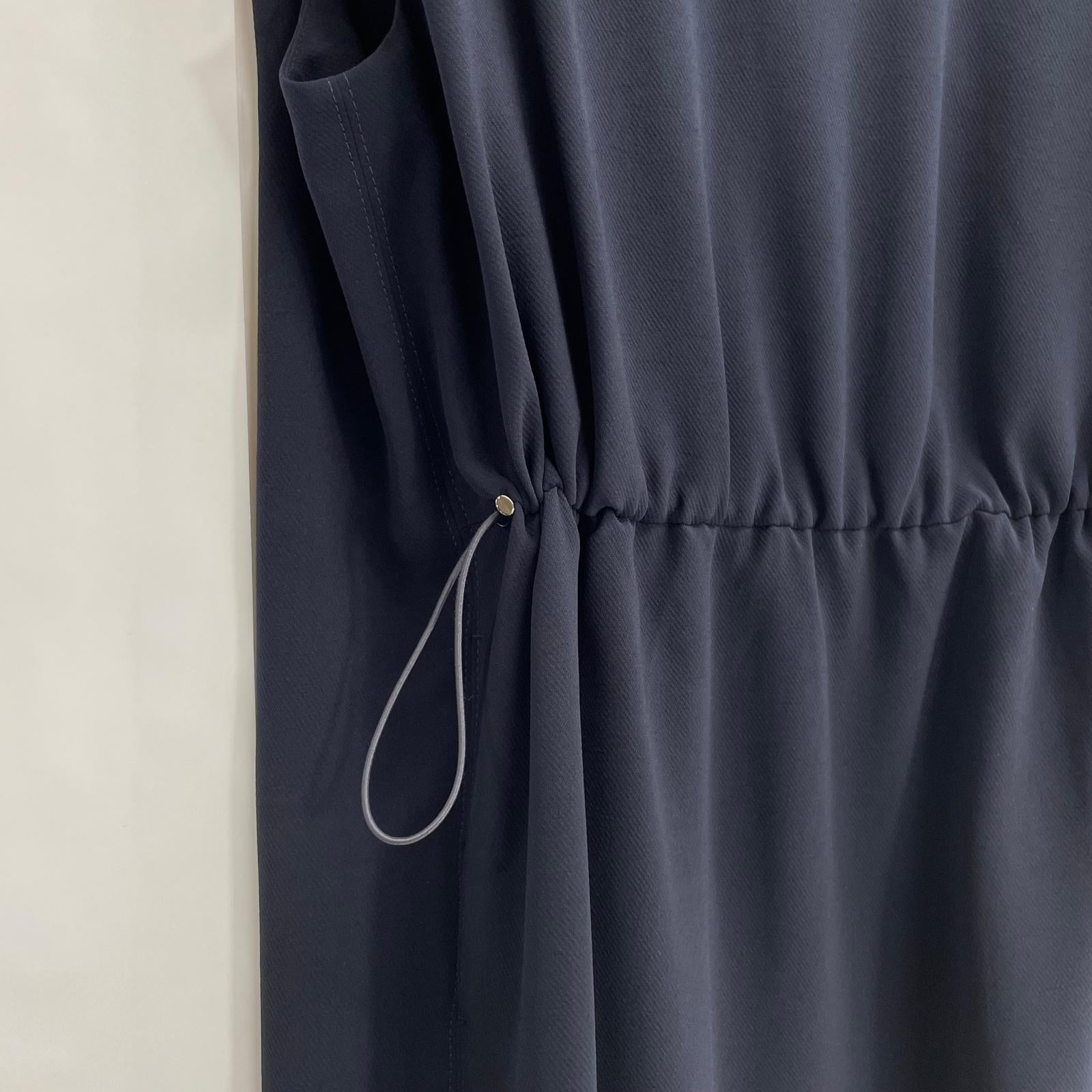 UNITED ARROWS ユナイテッドアローズ 24年春夏 1526-199-5227 ネイビー ポリエステル ドローストリング フレンチスリーブワンピース ワンピース