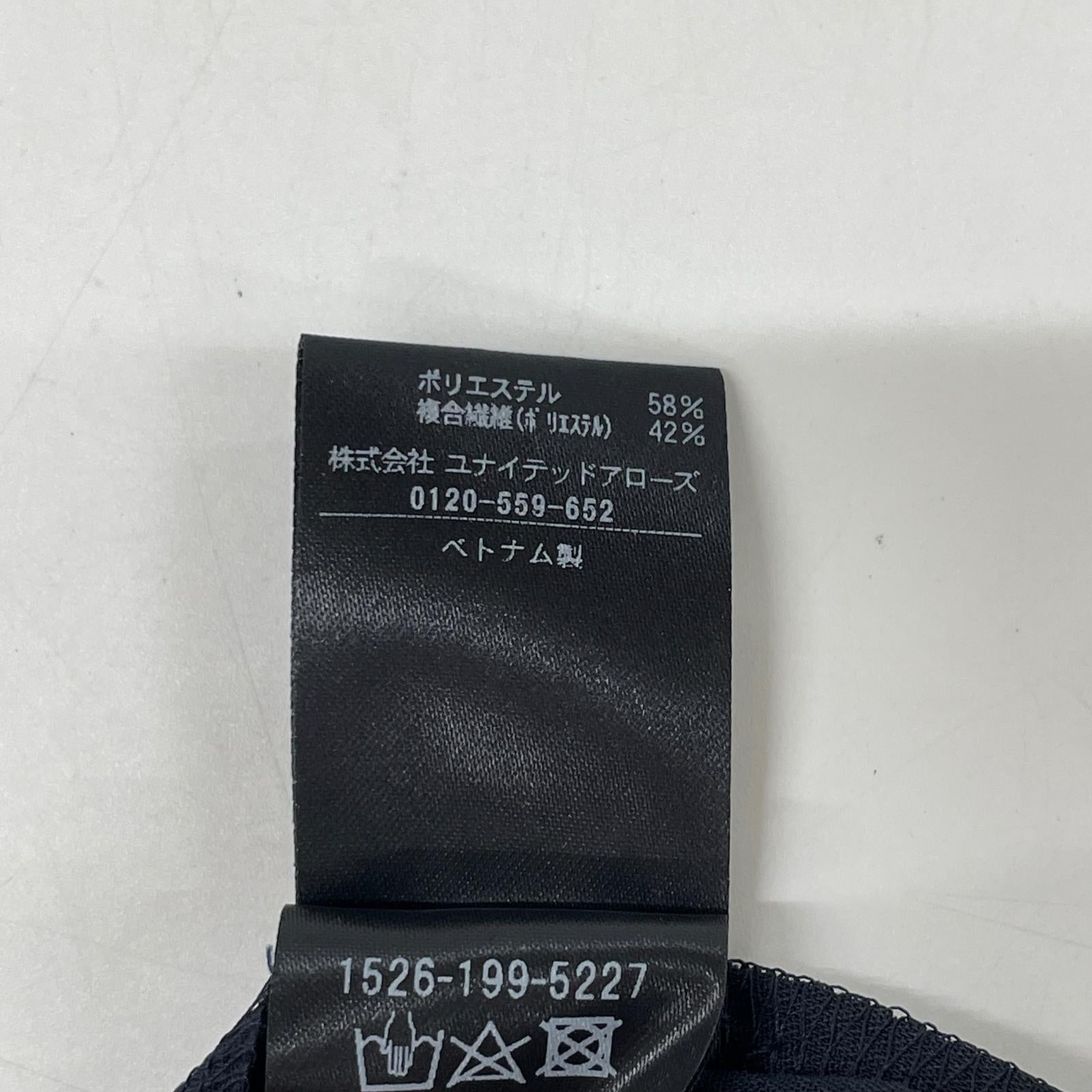 UNITED ARROWS ユナイテッドアローズ 24年春夏 1526-199-5227 ネイビー ポリエステル ドローストリング フレンチスリーブワンピース ワンピース