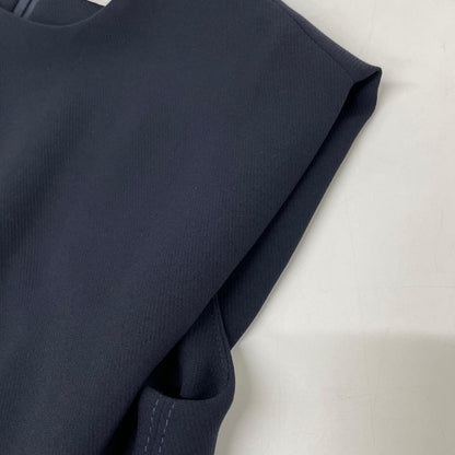 UNITED ARROWS ユナイテッドアローズ 24年春夏 1526-199-5227 ネイビー ポリエステル ドローストリング フレンチスリーブワンピース ワンピース