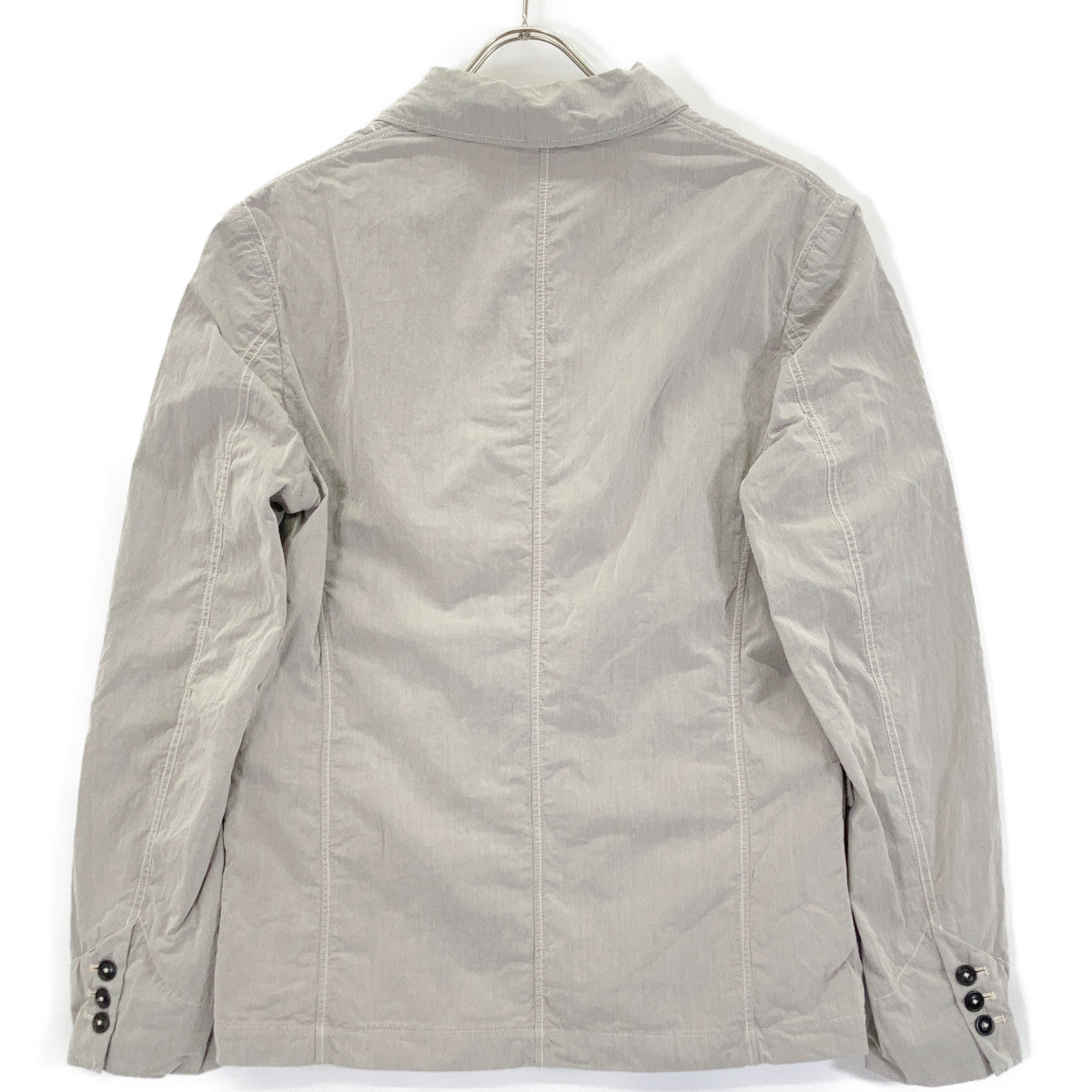 14WCPUZ01437 Beige Cotton Nylon 3B Tailored Jacket Jacket 48 Men's
