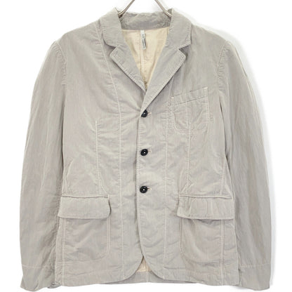 14WCPUZ01437 Beige Cotton Nylon 3B Tailored Jacket Jacket 48 Men's