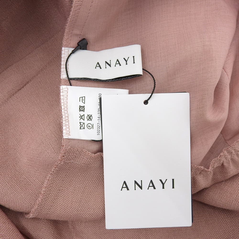 ANAYI Anayi 准新 仿亚麻牛津背心式连衣裙 女士 粉米色 38 10232714370 连衣裙 连衣裙