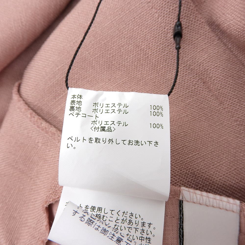 ANAYI アナイ 新品同様 リネン調オックスジレスタイルワンピース レディース ピンクベージュ 38 10232714370 ワンピース ワンピース