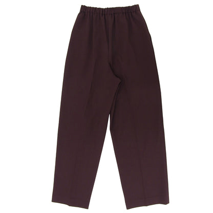 Excellent Condition Rayon-blend STRAIGHT-TAILORED TROUSERS Bottoms Women's Bordeaux 36 300HA631-2860 24AW Bottoms 36 Women's