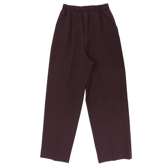 Excellent Condition Rayon-blend STRAIGHT-TAILORED TROUSERS Bottoms Women's Bordeaux 36 300HA631-2860 24AW Bottoms 36 Women's