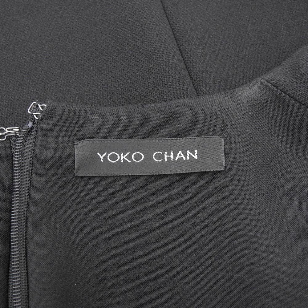 YOKOCHAN YOKOCHAN 喇叭袖开衩连衣裙 茧型连衣裙 女士 黑色 38 YCD-519-436 连衣裙