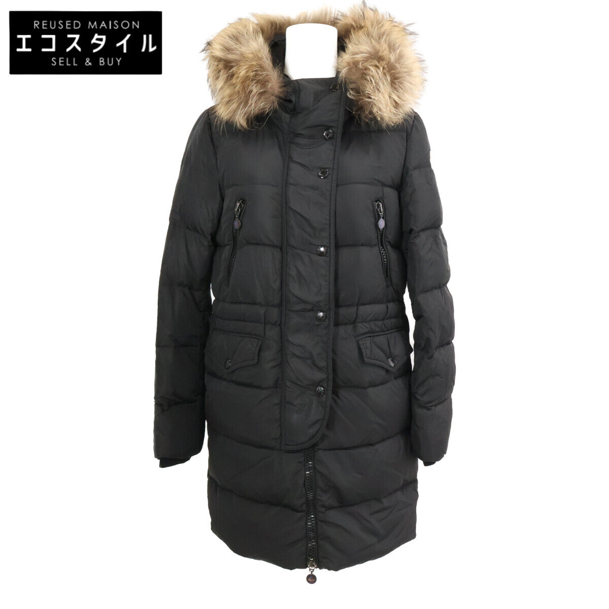 MONCLER モンクレール FRAGON/フラゴン ラクーンファー フーデッドダウンコート コート