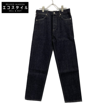 JIL SANDER+ JPPR663102 Indigo Cotton Button Fly Twist Denim Pants Bottoms