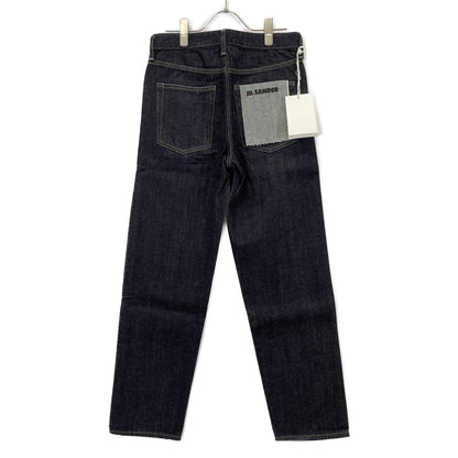 JIL SANDER+ JPPR663102 Indigo Cotton Button Fly Twist Denim Pants Bottoms