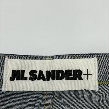 JIL SANDER+ JPPR663102 Indigo Cotton Button Fly Twist Denim Pants Bottoms