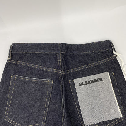 JIL SANDER+ JPPR663102 Indigo Cotton Button Fly Twist Denim Pants Bottoms