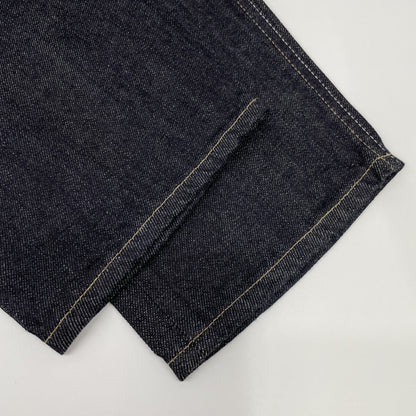 JIL SANDER+ JPPR663102 Indigo Cotton Button Fly Twist Denim Pants Bottoms