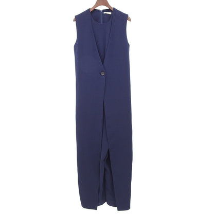 CLANE クラネ ポリエステル ノースリーブレイヤード オールインワン レディース ネイビー 1 12112-2261 オーバーオール オールインワン 1