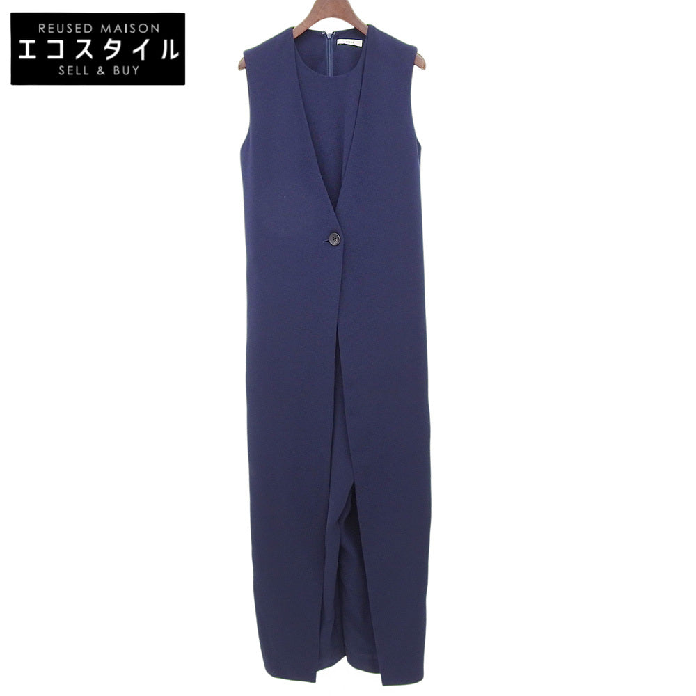 CLANE クラネ ポリエステル ノースリーブレイヤード オールインワン レディース ネイビー 1 12112-2261 オーバーオール オールインワン 1